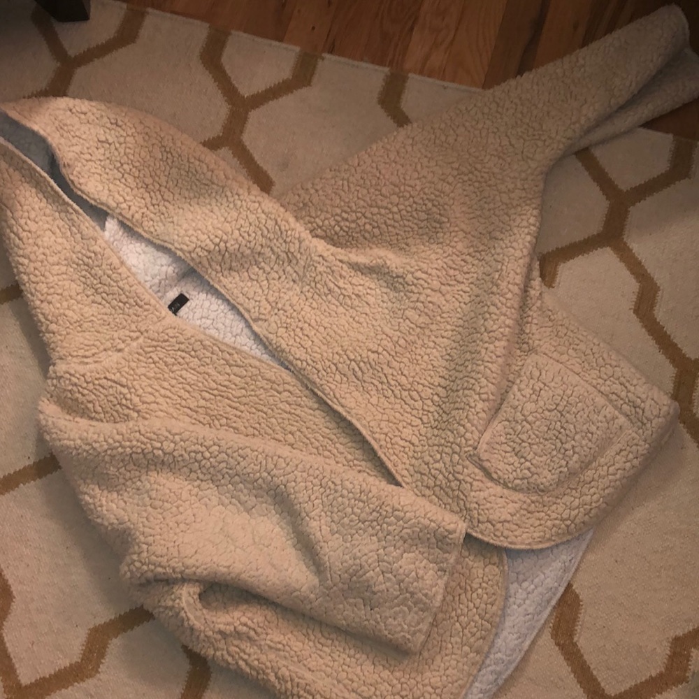 Reversible teddy coat-feels like wearing a hug